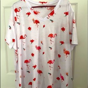 Flamingo embelished top